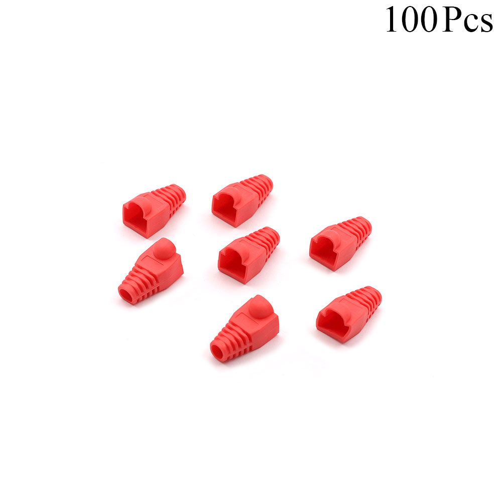 Network Plug | RJ45 Cover | Red | 100pcs