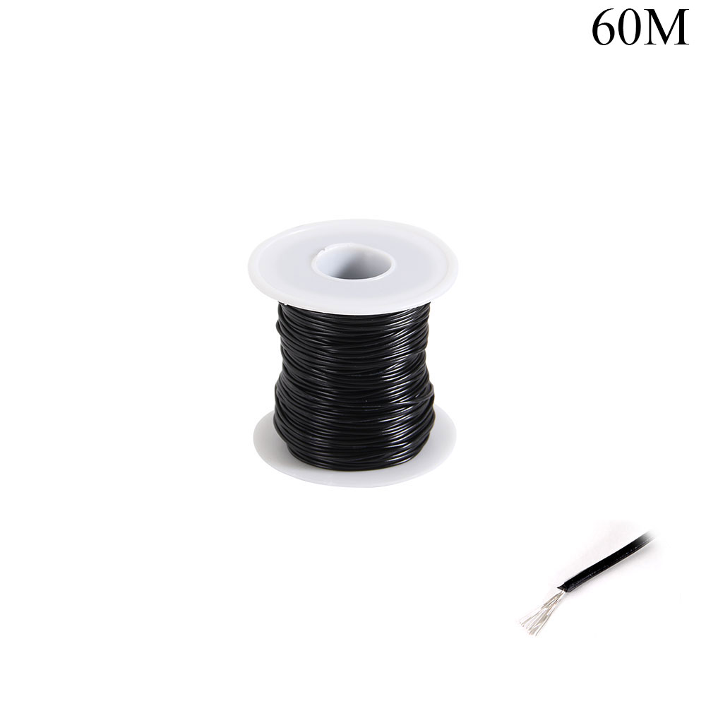 Single Core Copper Wire | 0.5mm x 60M | Black