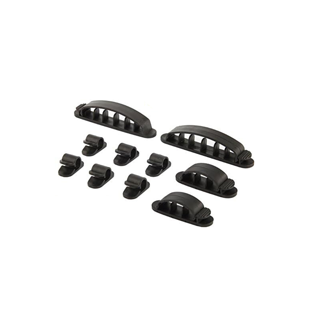 Cable Clip Organizer Set | 10pcs | Black