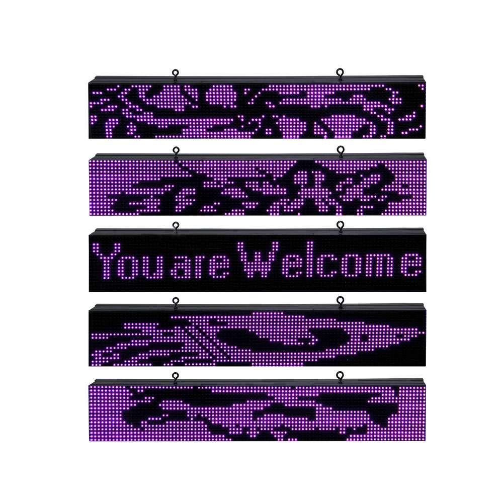 Message Display LED | 1Line | 1M | Violet | P10 | IP65