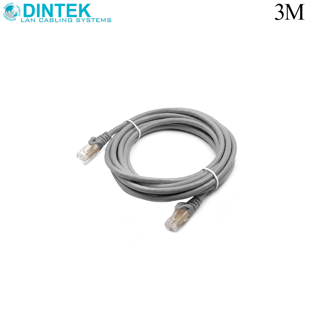 Patch Cord | CAT5e | UTP | 3M | Gray | Dintek