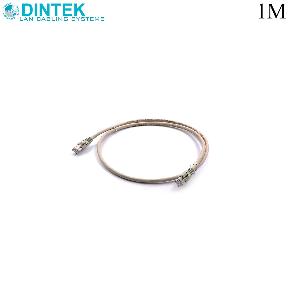 Patch Cord | CAT6A | FTP | 1M | Gray | Dintek