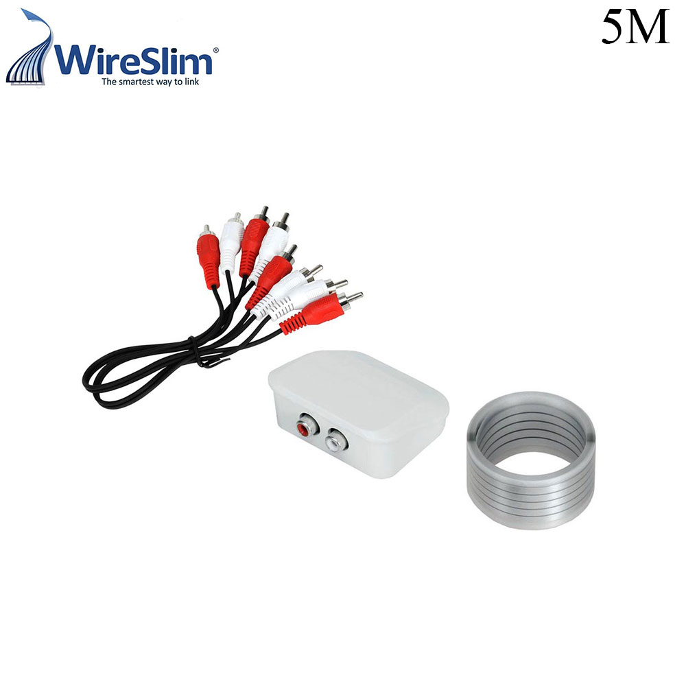 Audio Extender | 2x RCA | Wireslim | 5M