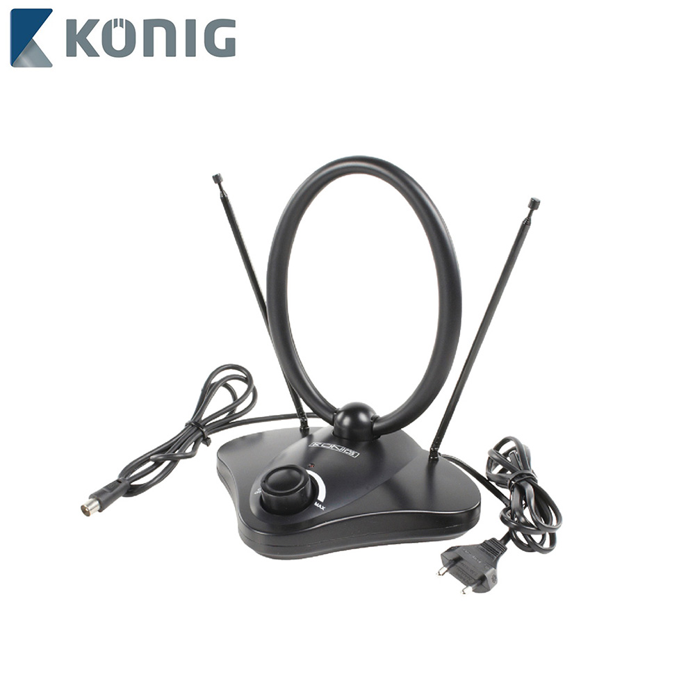 TV Accessories | Indoor Antenna | VHF & UHF & FM | 110-KN | Konig