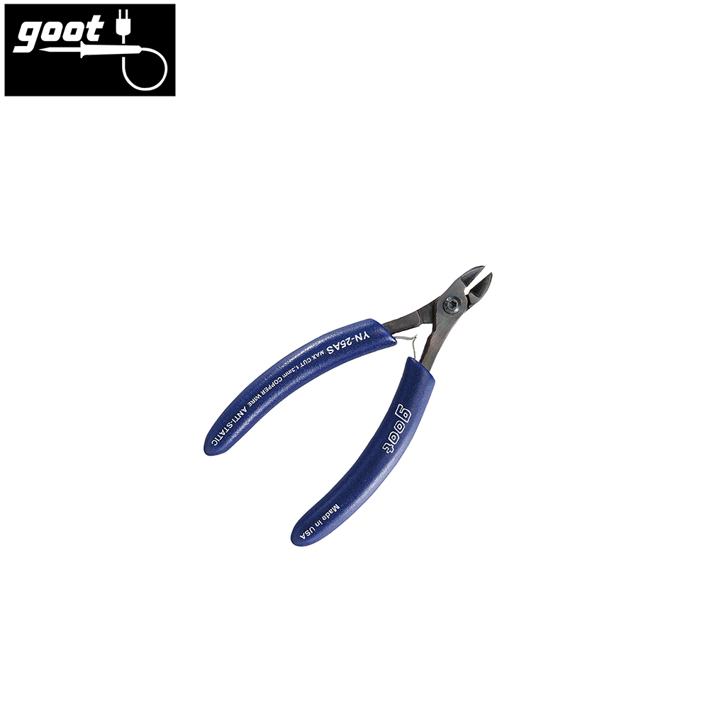 Electrical Flush Cutter | Spring | 5" | Anti Static | Goot - YN-25AS