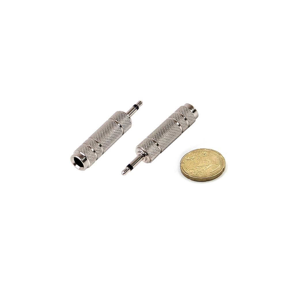 Audio Adapter | Jack Mono | Male 3.5mm - Female 6.3mm | Nickel