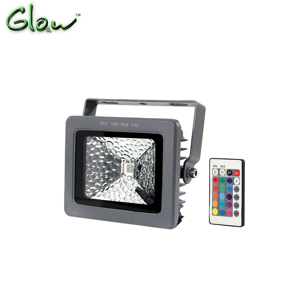 LED Floodlight | 220V AC | 10W | RGB | Remote | Glow