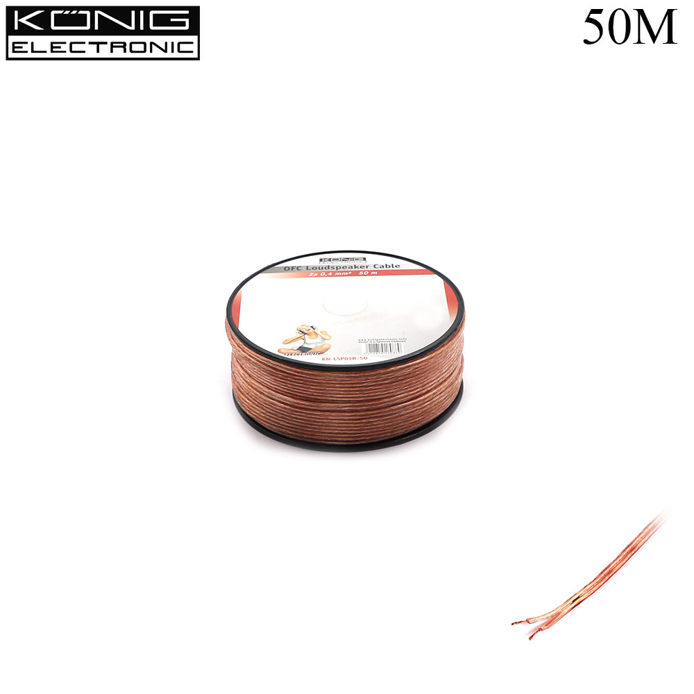 Speaker Cable | 2x0.4mm | 50M | Konig