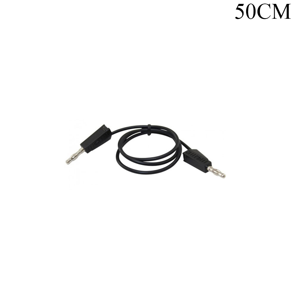 Test Cable | Banana Male | 2mm | Black | 0.5M