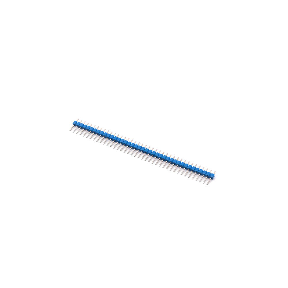 Connector | Straight Male Pin Header | 40x1 | 11x2.54mm | Blue