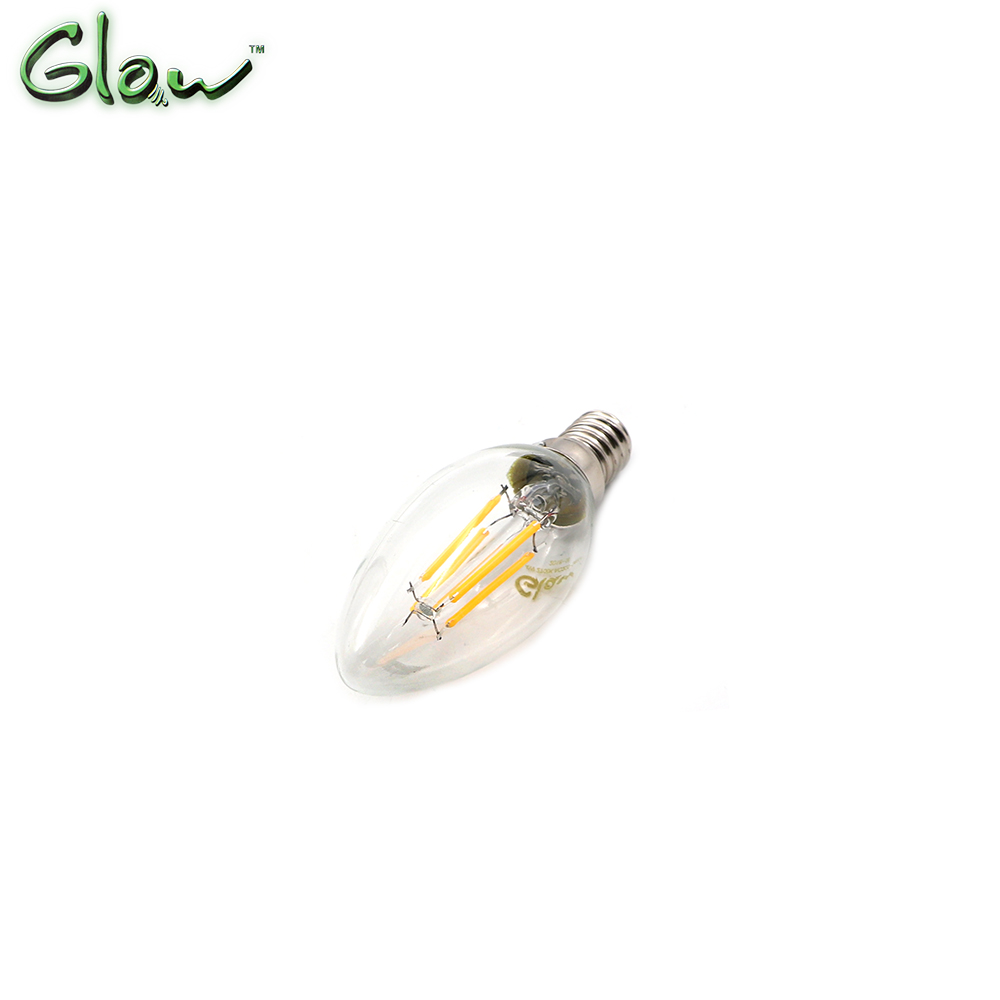 LED Bulb | E14 | 4W | Warm White | B10 | Filament | Glow