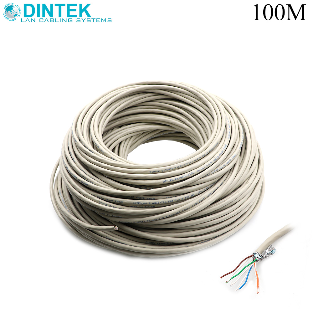 Network Cable | CAT6 | UFTP | 0.5mm | Roll 100M | Dintek