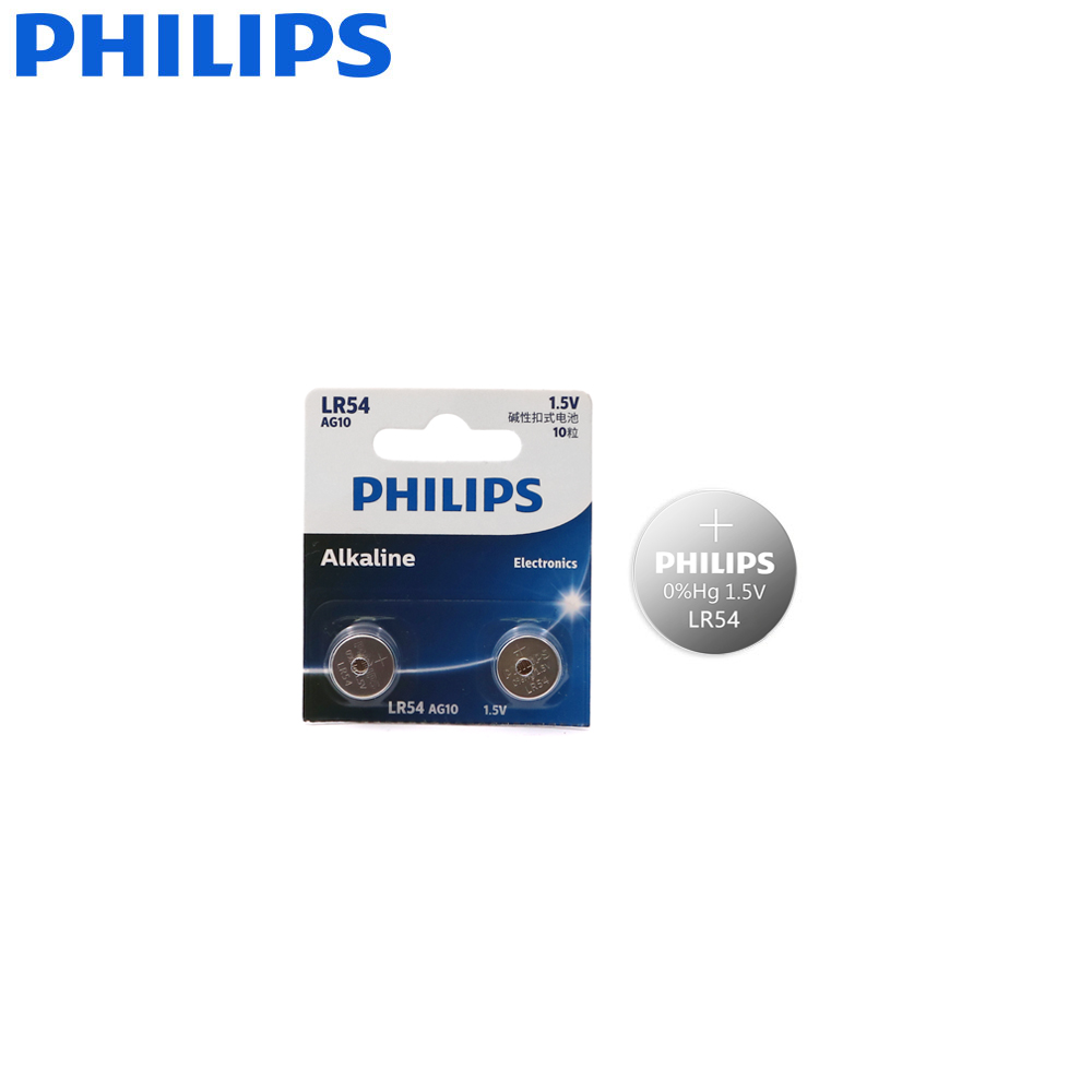 Alkaline Coin Battery | AG10 1.5V | 2pcs | Philips