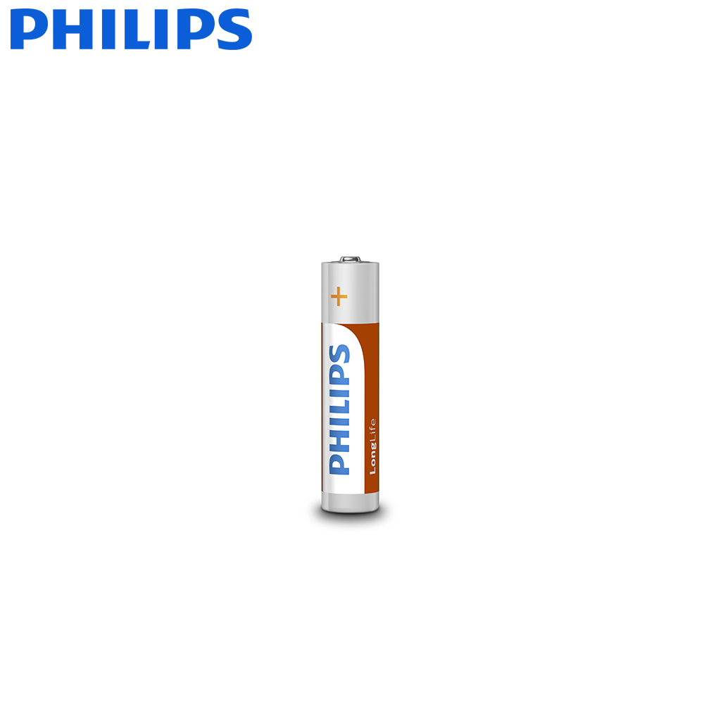 Long Life Zinc Carbon Battery | AAA 1.5V | 2pcs | Philips