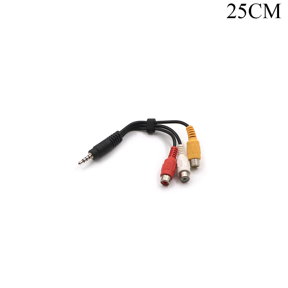 Audio Video Cable | Jack Stereo Male 3.5mm - 3x RCA Female | 0.25M