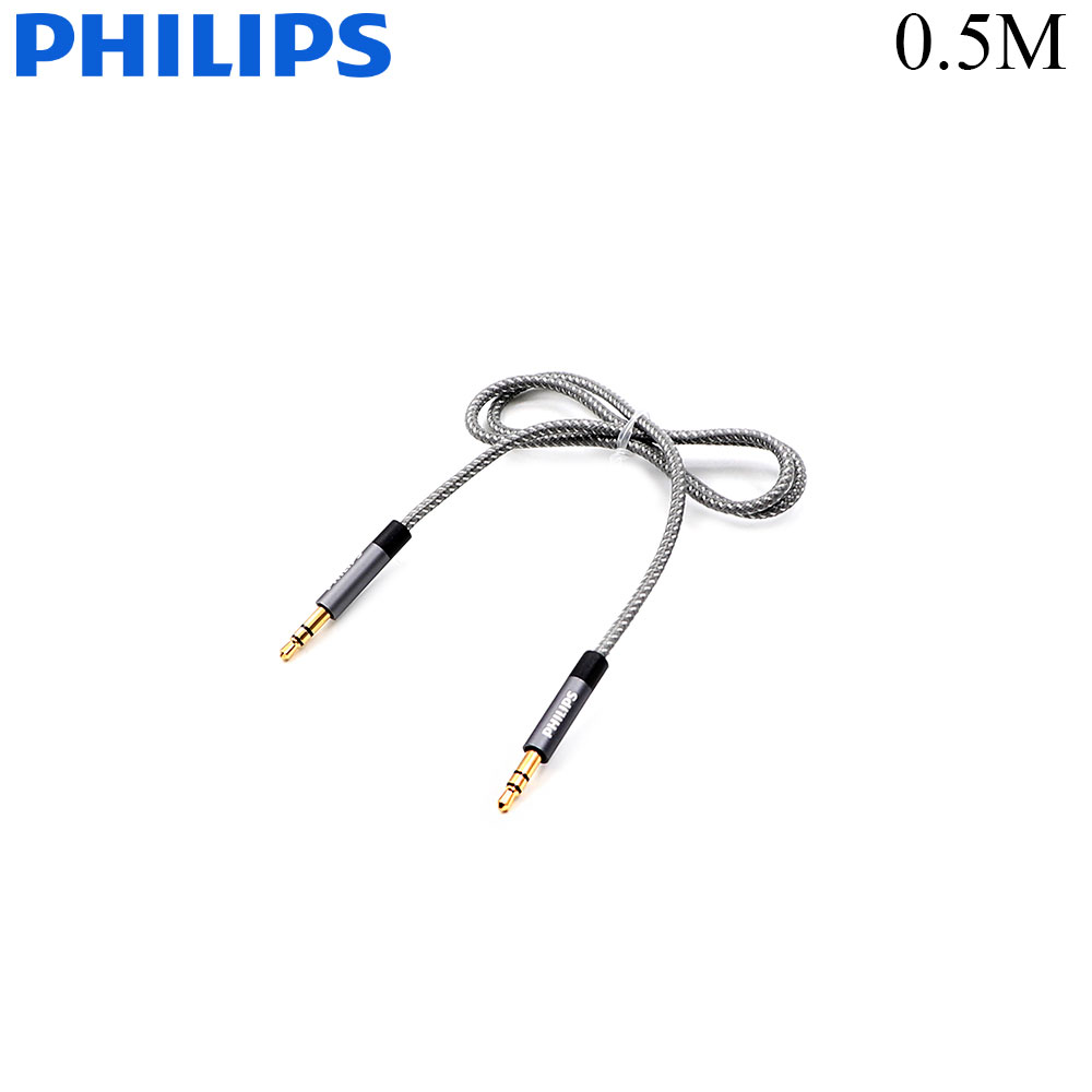 Audio Cable | Jack Stereo 3.5mm | Male - Male | 0.5M | Philips 