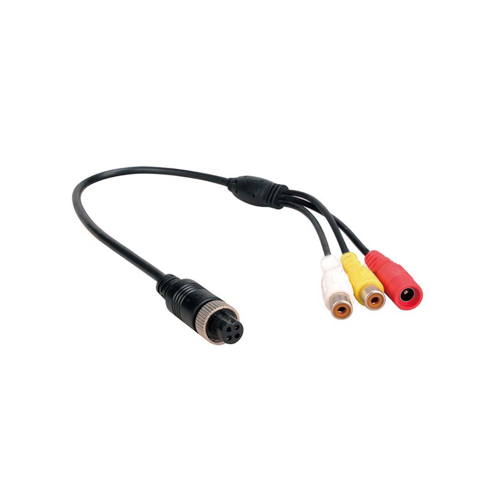 Car Camera Accessories | S-Video SVHS - 2xRCA & DC Connector | 0.2M