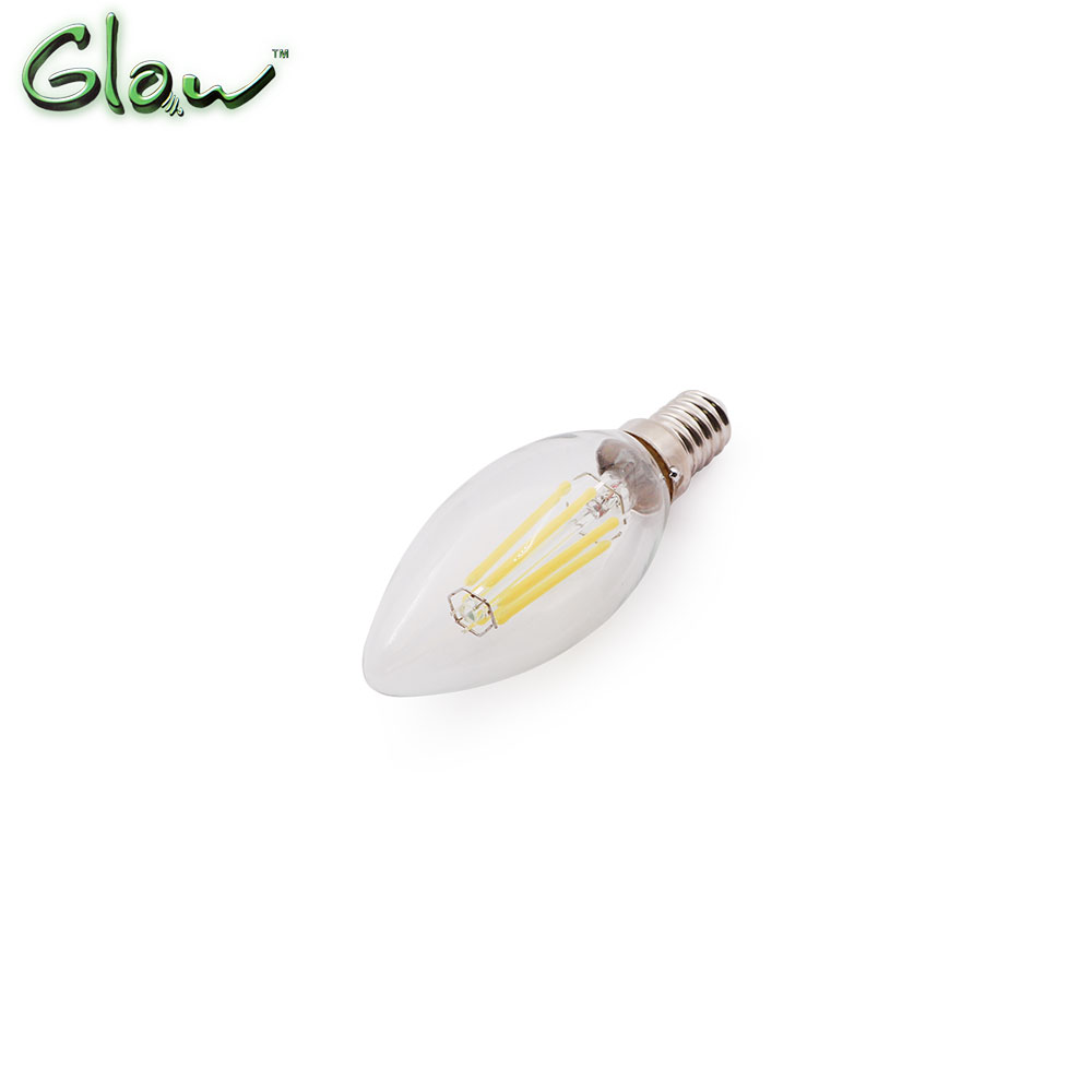 LED Bulb | E14 | 4W | White | B10 | Filament | Glow