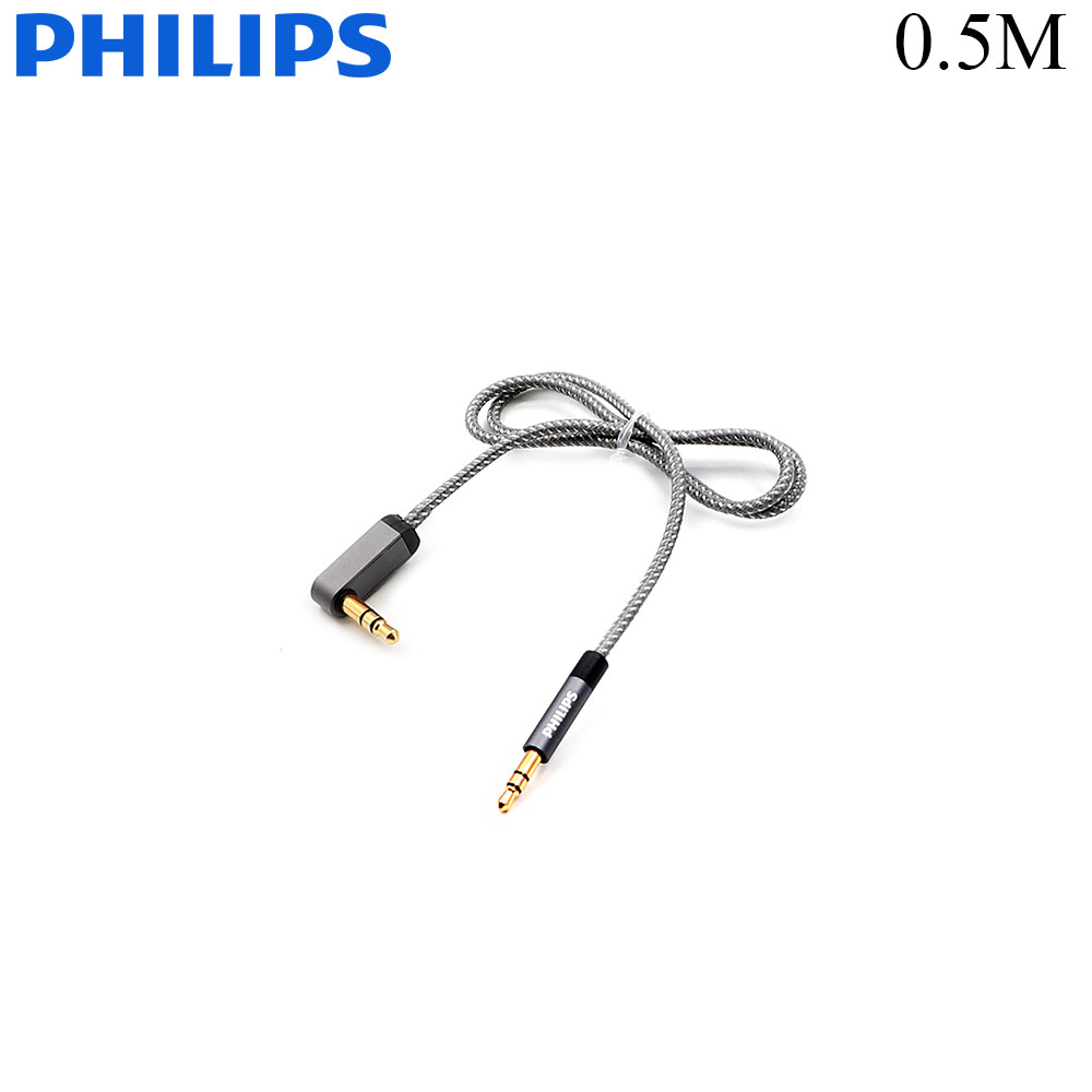 Audio Cable | Jack Stereo 3.5mm | Male - Male 90D | 0.5M | Philips