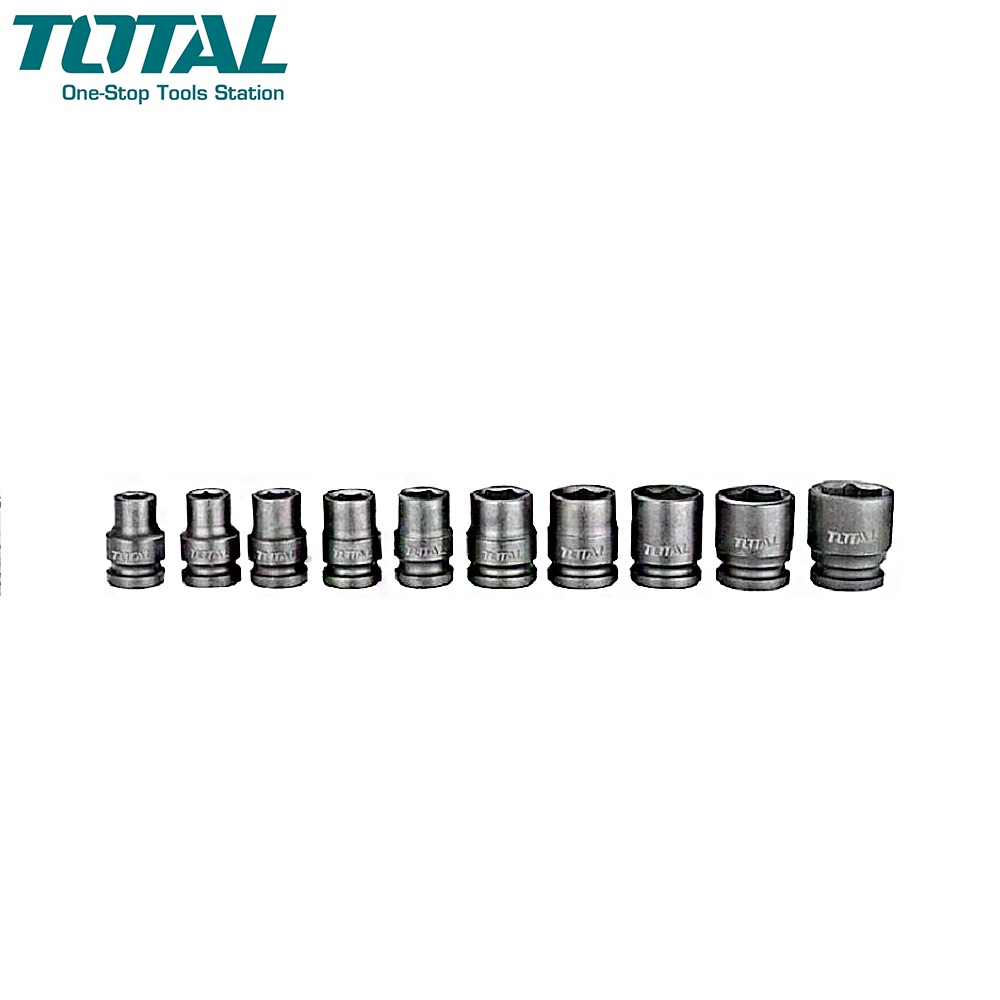 Impact Wrench | Socket Set 1/2" | 10pcs | Total