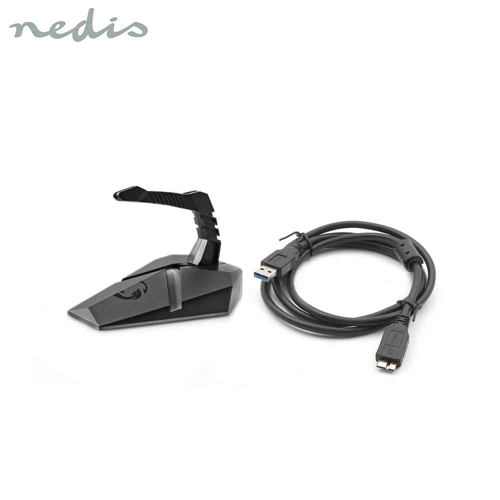 Computer Accessories | Hub USB | 3-Port 3.0 & Flexible Mouse Gaming Clamp | Nedis