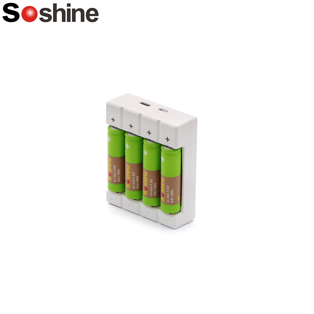 Battery Charger | Lithium-Polymer | 1.5V | 4x Slot | AA & AAA