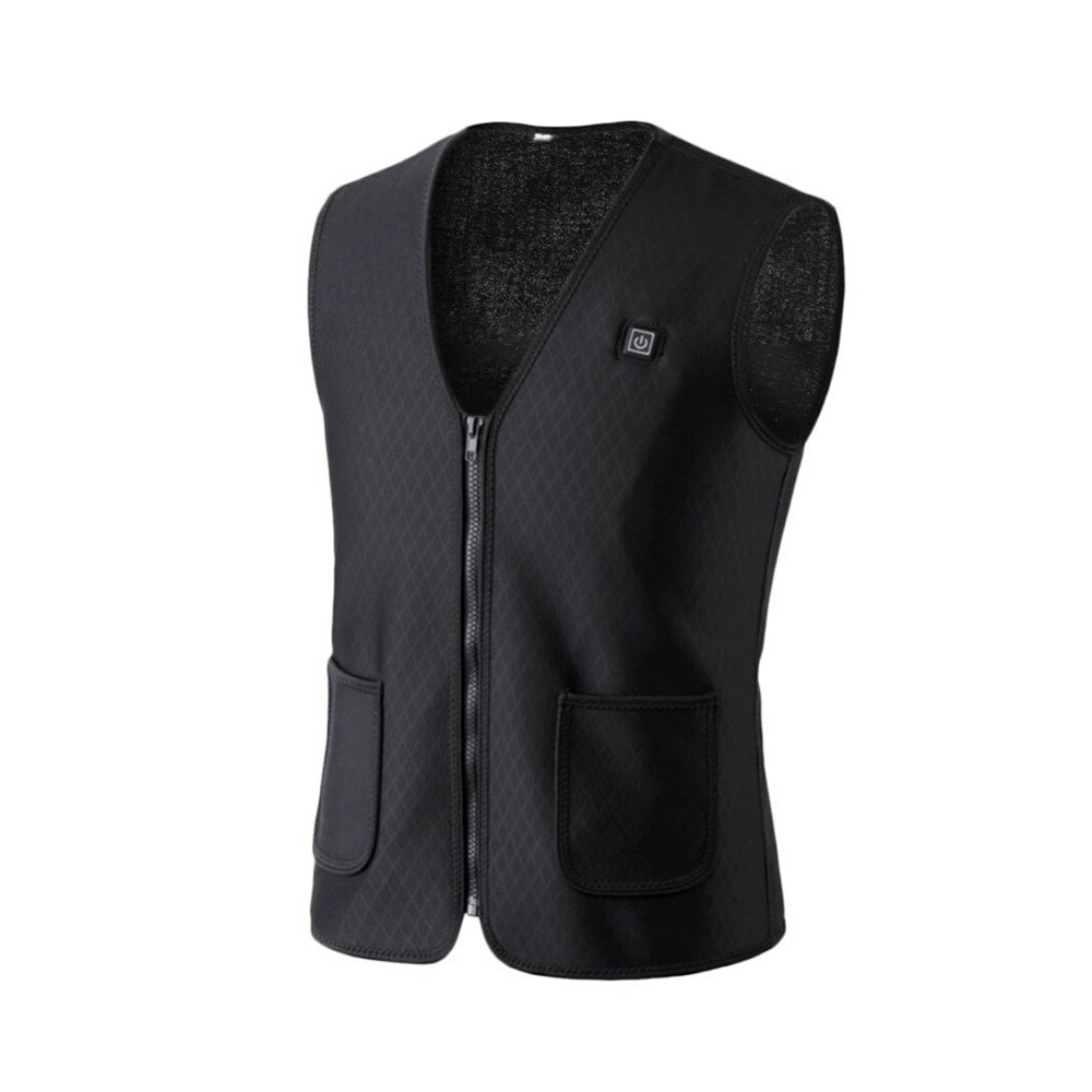 Body Warming Vest | 3x Temperature Level | Black | 4XL