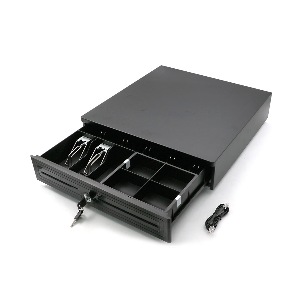 POS Drawer | 5-Bill | 5-Coin | RJ11 | 12V | Key-Lock | 420x405x100 | Black