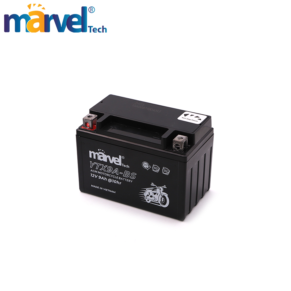 Motorcycle Battery | YTX9A-BS Marvel | 12V 9Ah