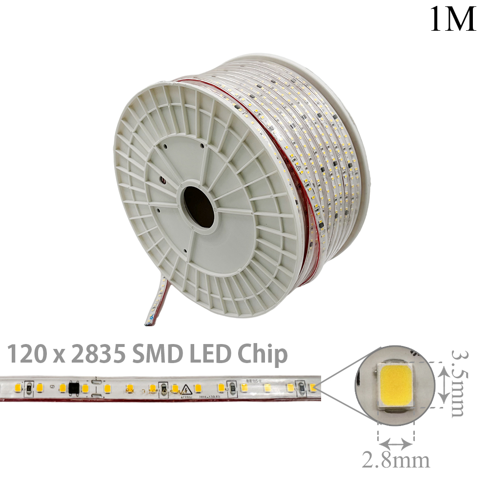 LED Rope | 220V AC 5W | 2835 | Warm White | Per Meter