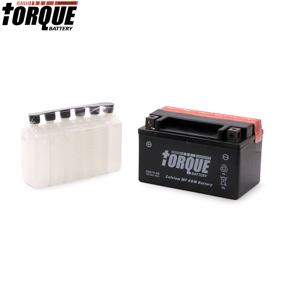 Motorcycle Battery | EBX7A-BS Torque | 12V 6Ah