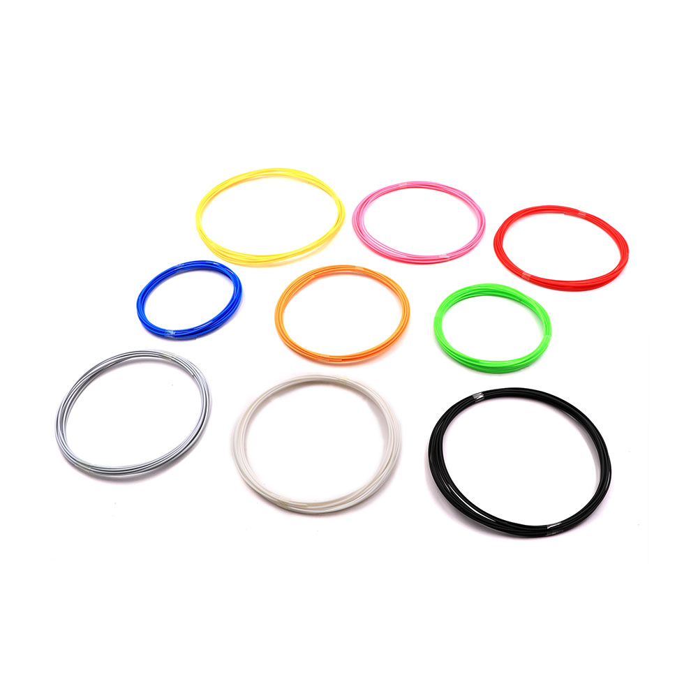 3D Printer Pen Accessories | PLA Filaments | 1.75mm | 9x Color | 5M