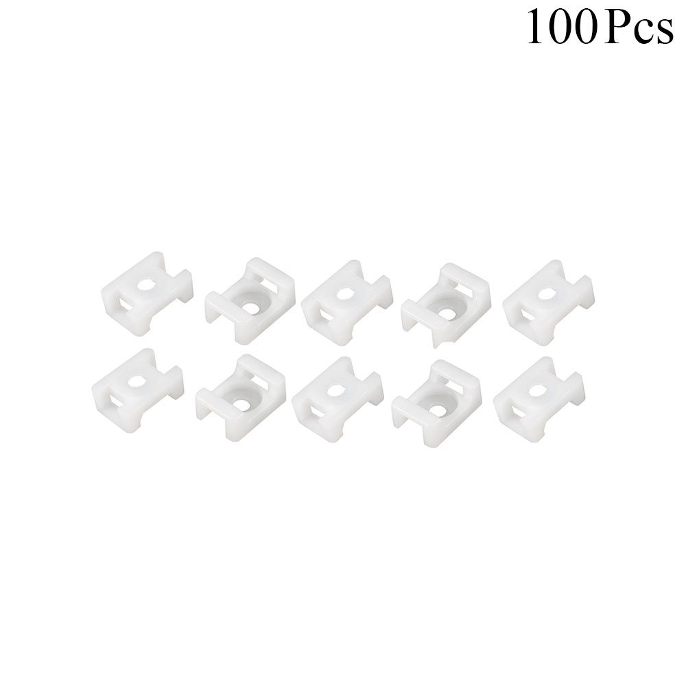 Cable Tie Holder | Screw Mount | 9mm | 100Pcs