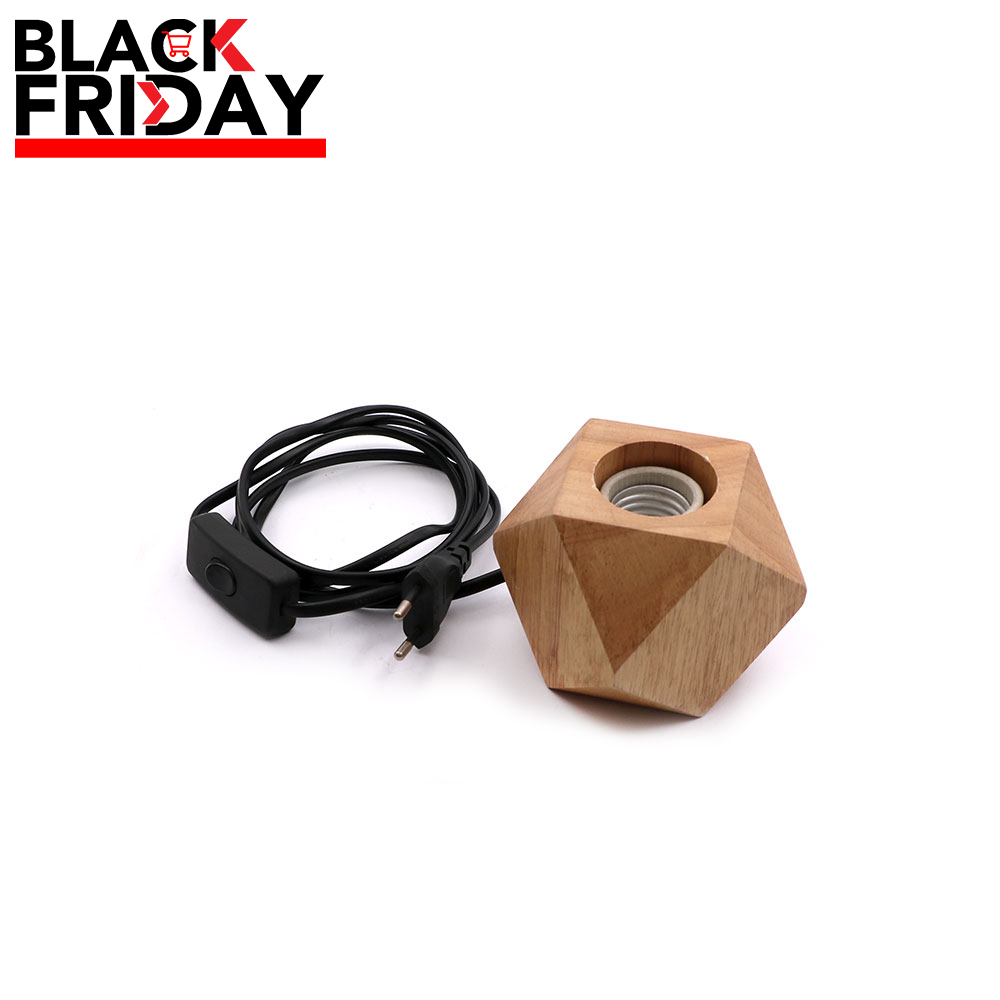 Decorative LED | Bulb Socket | E27 | Diamond | Wood