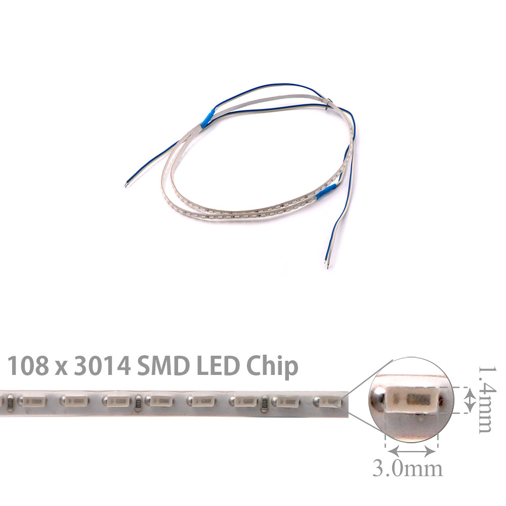 LED Strip Outdoor | 12V DC 38W | 3014 | Blue | 108x LED | 60cm