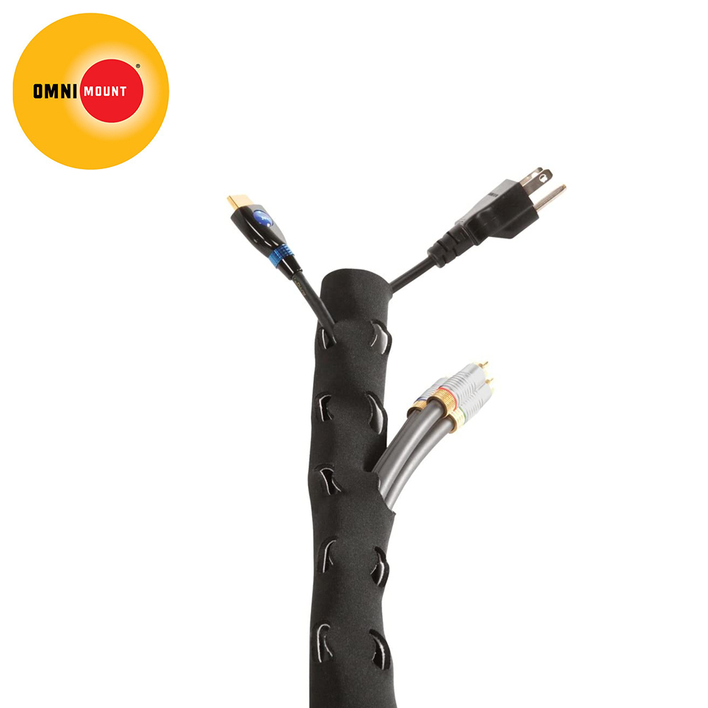 Cable Organizer | Neoprene Trimmable | 70mm | 1M | Black