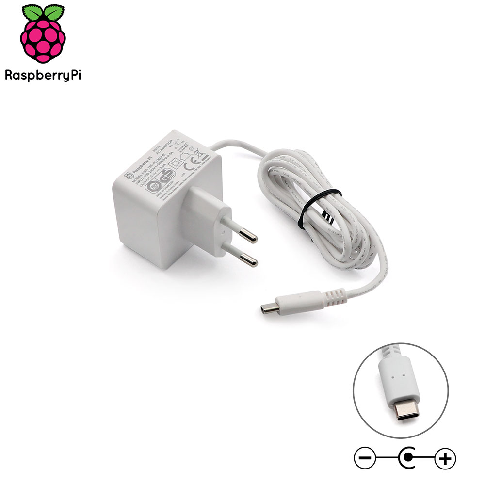 Raspberry Pi Accessory | Power Adapter | 5V 3A | Type-C | Raspberry Pi