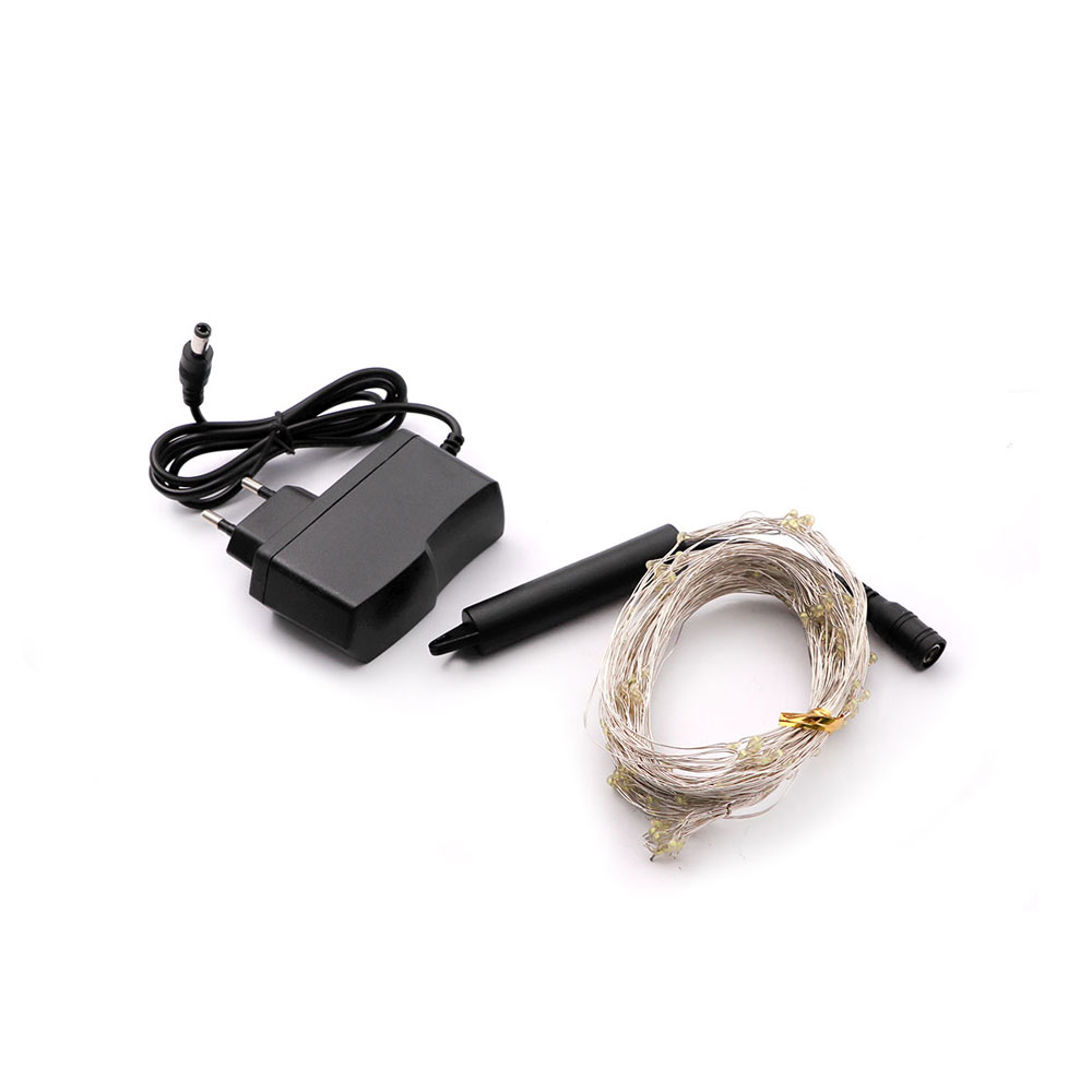 LED Copper Wire | 220V AC | 200x LED | Pink | 2M