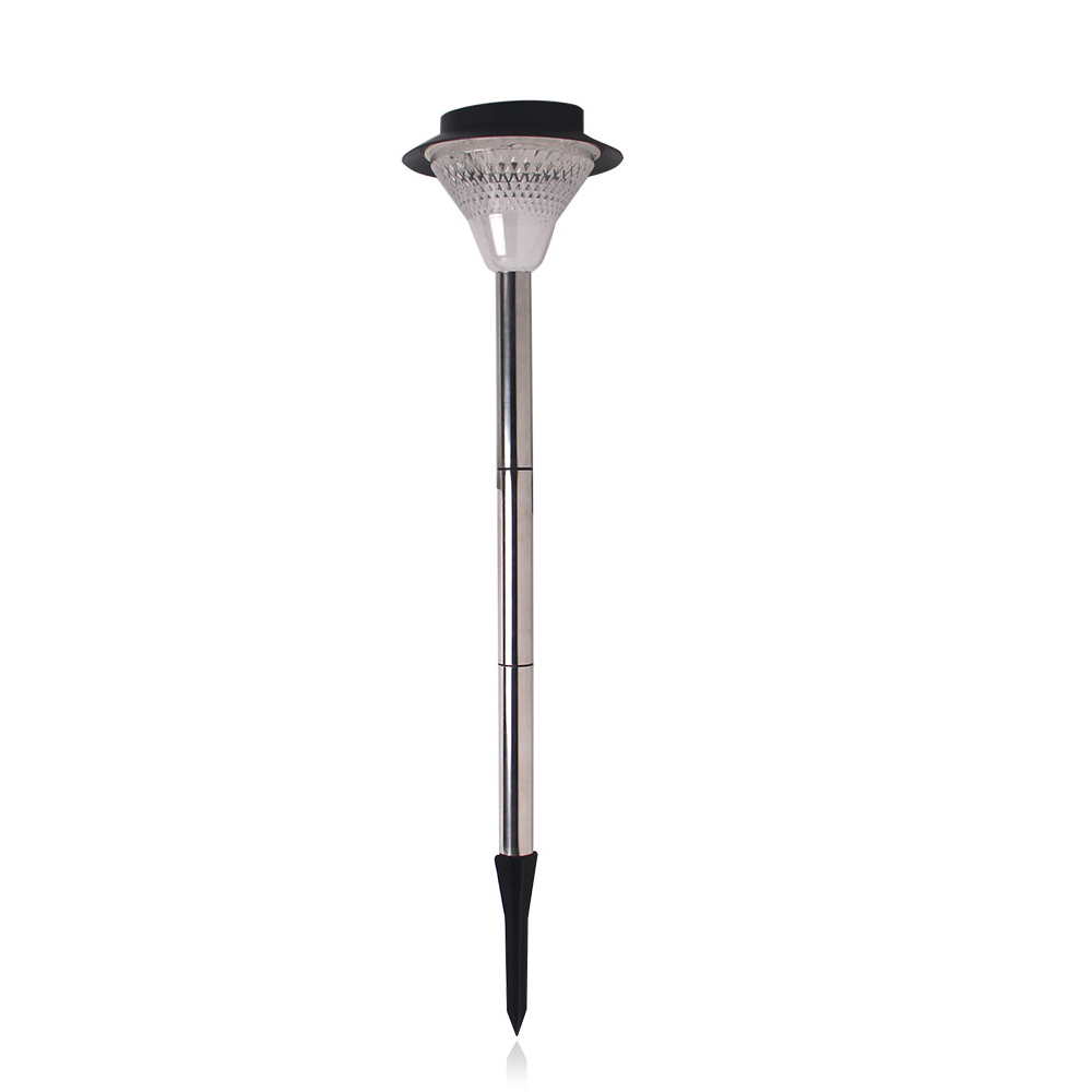 Exterior LED Light | Solar Powered Built-in Battery | Spike Post Top | White