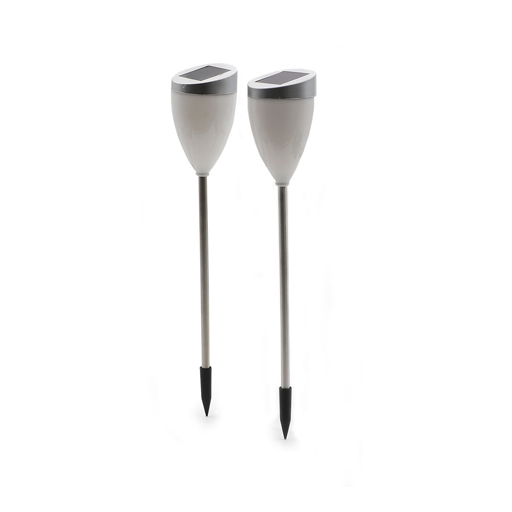 Exterior LED Light Set | Solar Powered Built-in Battery | Spike Tulip | RGB | 2pcs