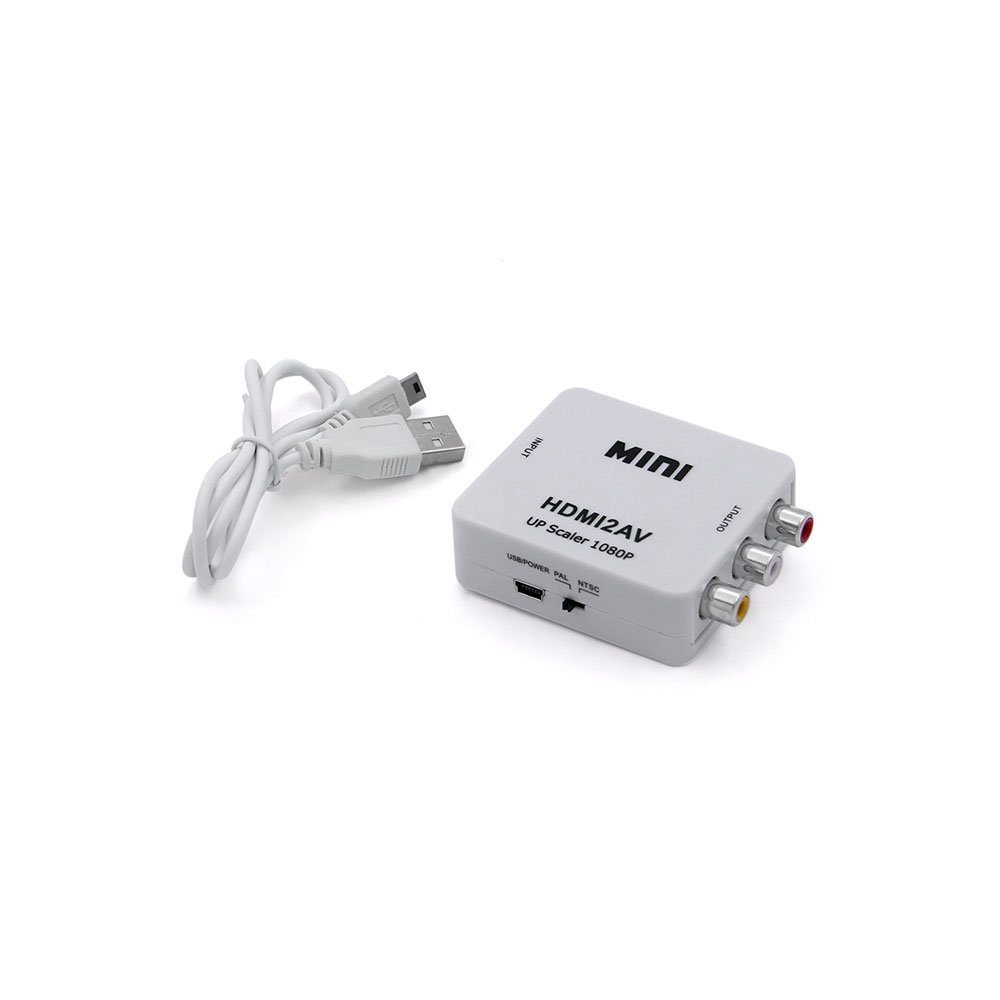 Audio Video Converter HDMI 3x RCA Mini Box Electronics