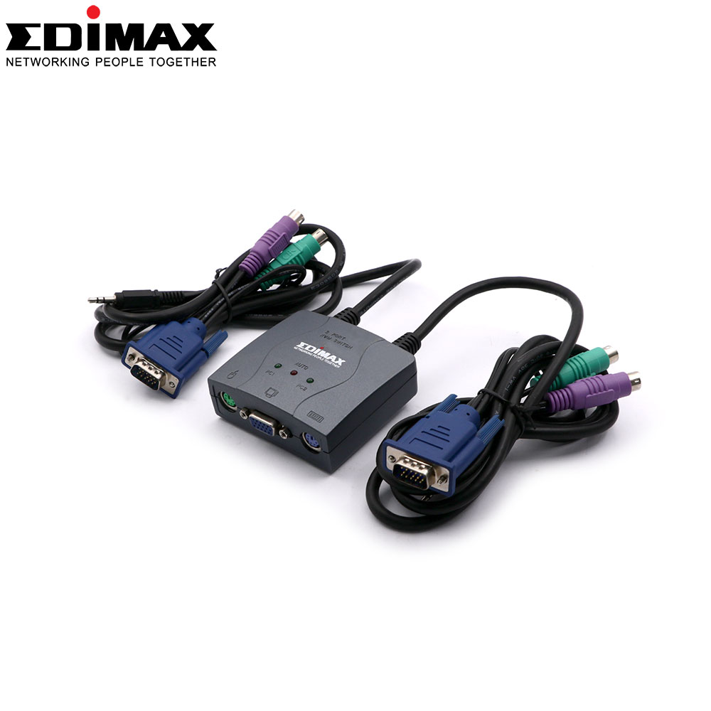 KVM Switch | 2x PS2 & VGA | 1.2M | Selector | EDEK-PA2C