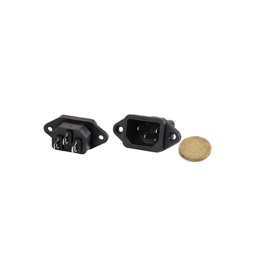 Power Connector | AC | C14 | Screw Mount