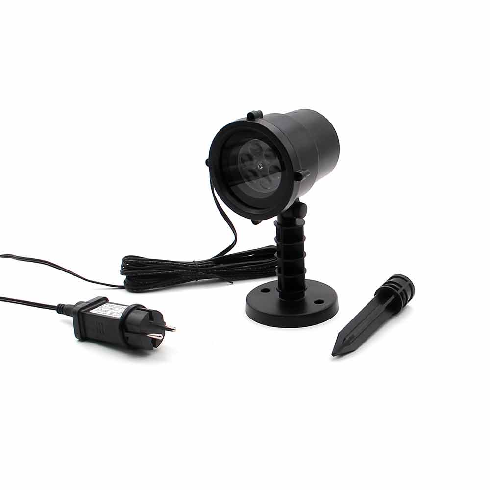 Laser Light Projector | Strobe | Snowflake | White | 6W | Outdoor IP44