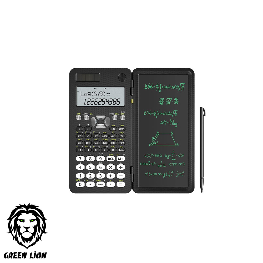 Calculator | Multi-Functional | Writing Pad | Green Lion