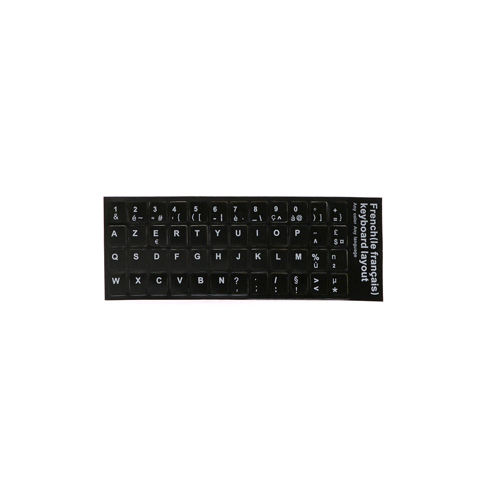 Laptop Accessories | Keyboard Sticker | French | Black