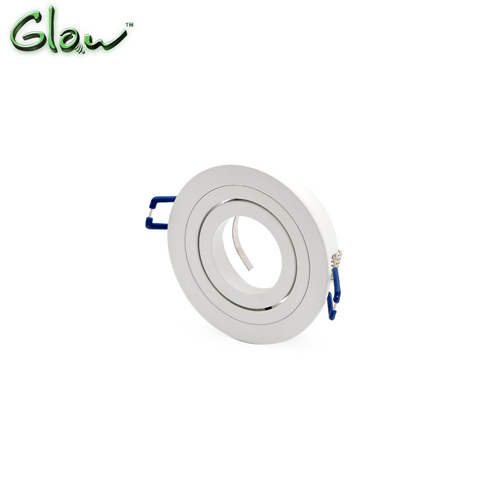 LED Spotlight Cover | Round | MR16 | 70mm | White Frame | Movable | SL372 | Glow