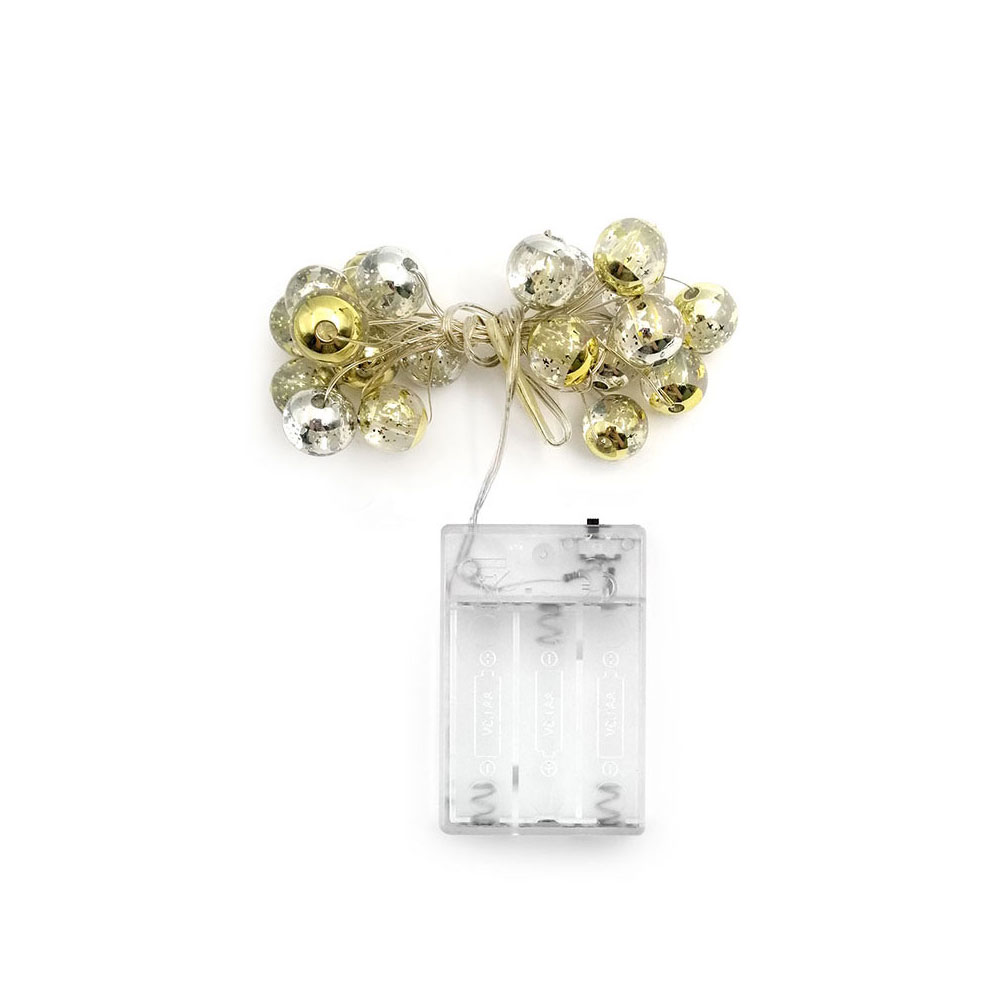 LED Fairy Light DC | Silver Ball | 20x LED | Multicolor | 3M