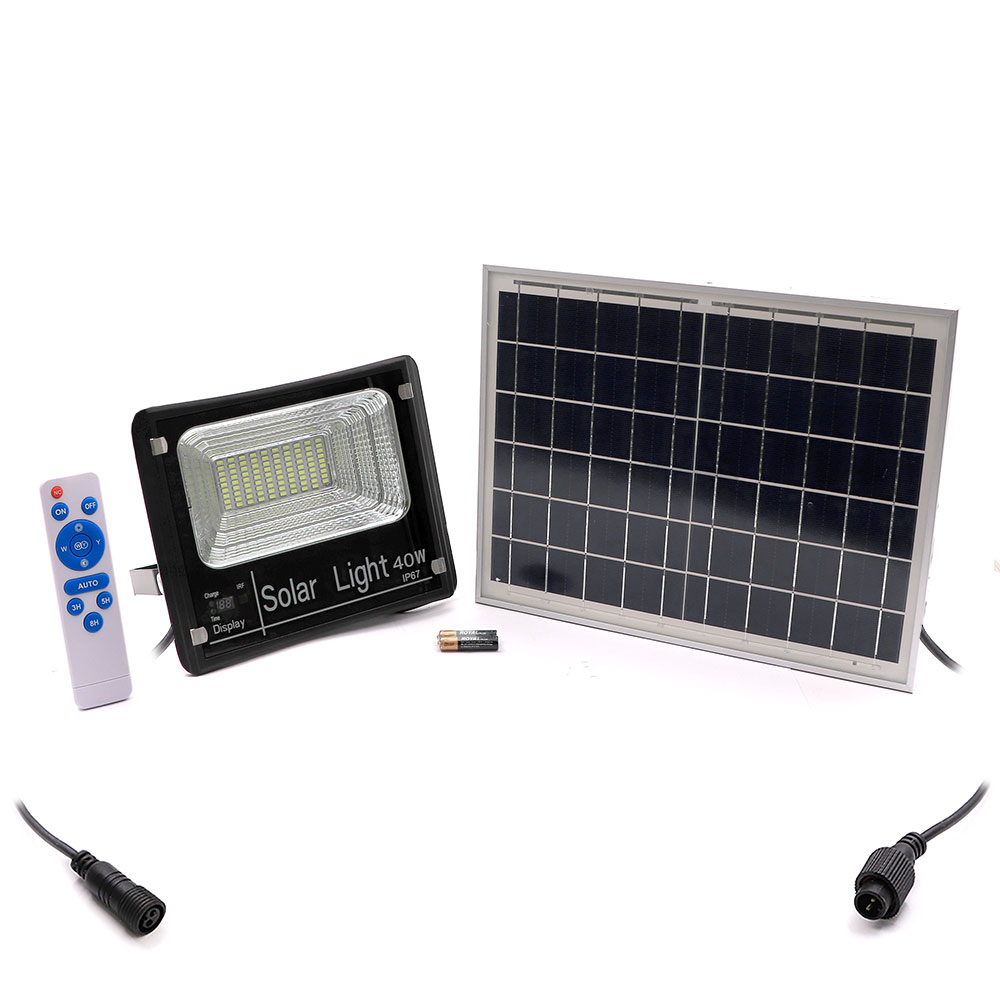 LED Solar Floodlight | 40W | 6hr | White