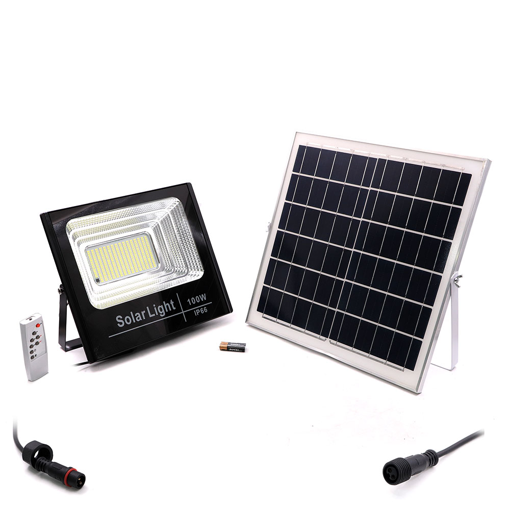 LED Solar Floodlight | 100W | 6hr | White